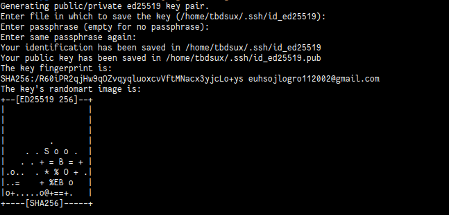 ssh keygen